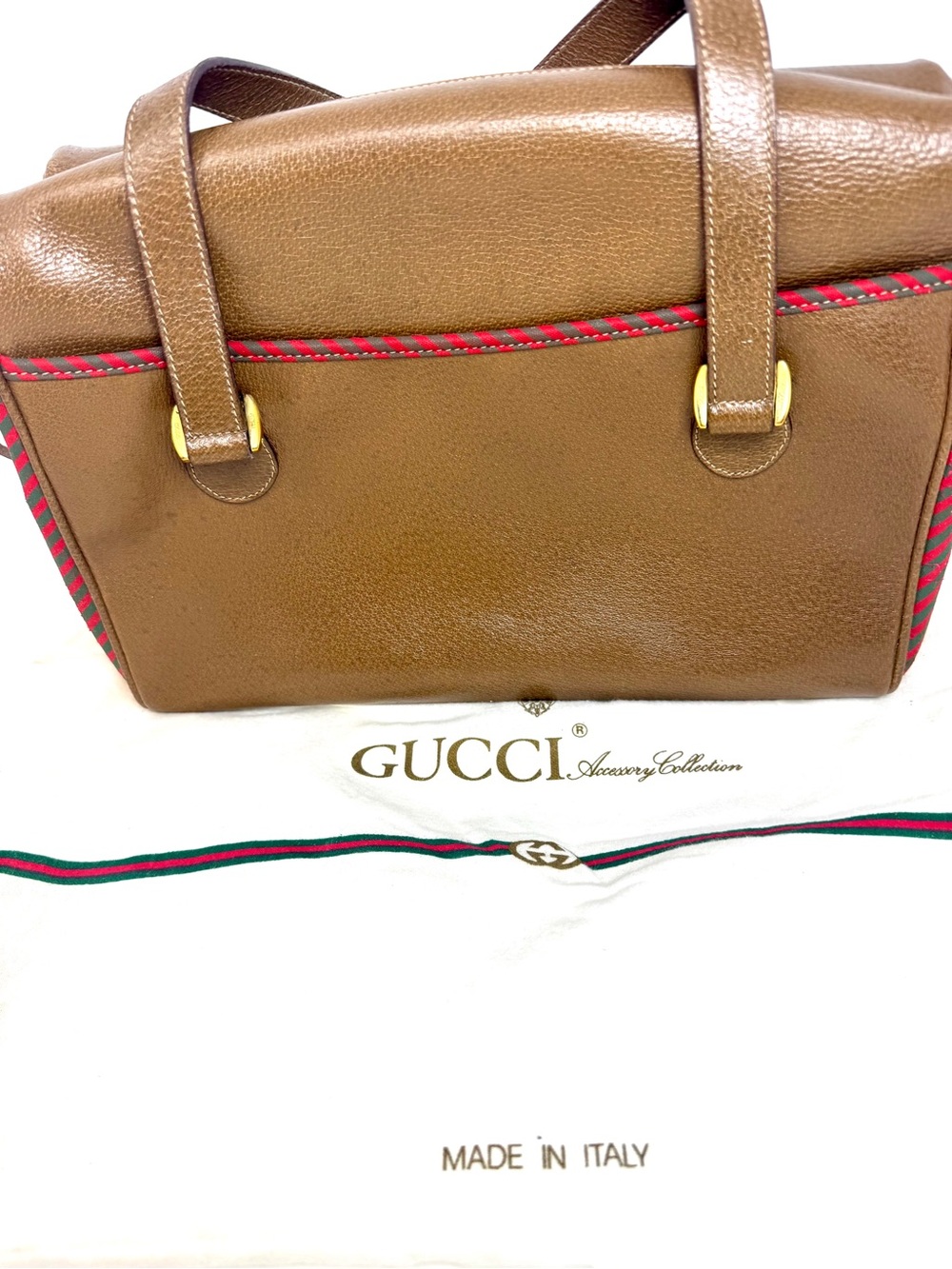 Authentic Vintage Gucci Accessory Collection Top Handle Satchel Bag